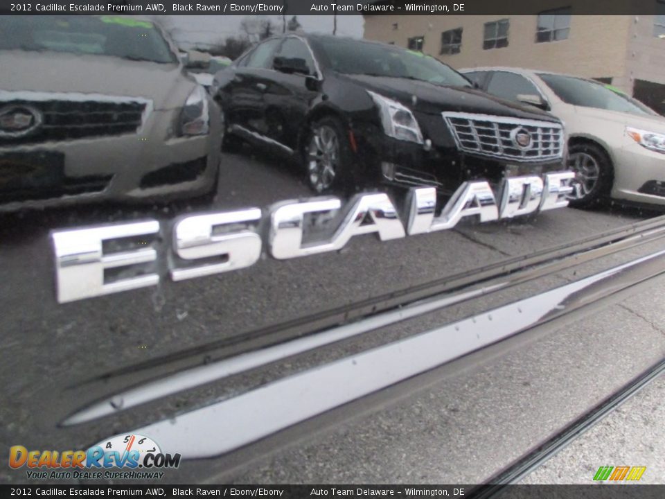 2012 Cadillac Escalade Premium AWD Black Raven / Ebony/Ebony Photo #28
