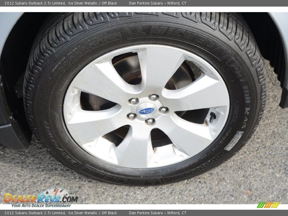 2012 Subaru Outback 2.5i Limited Ice Silver Metallic / Off Black Photo #23