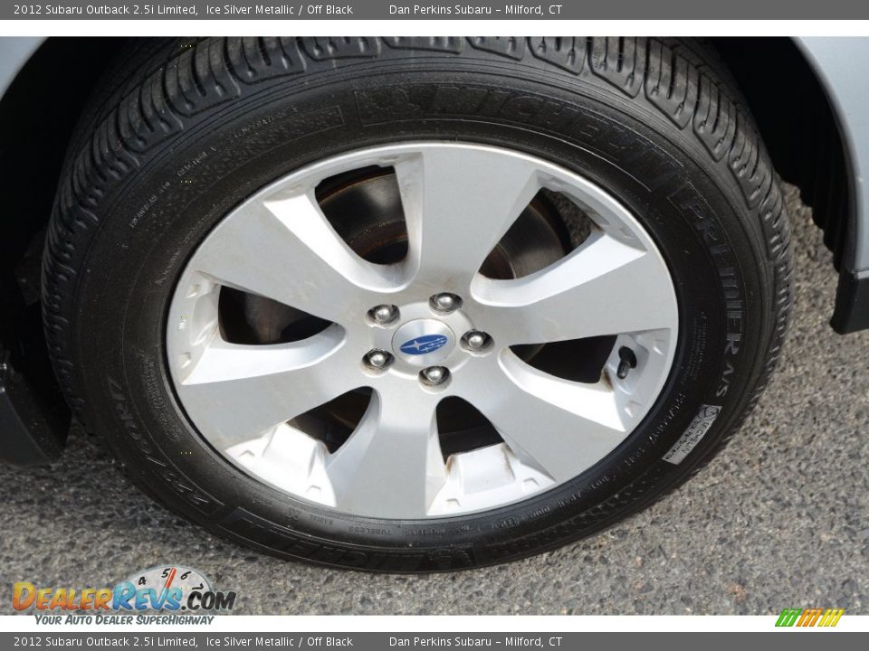 2012 Subaru Outback 2.5i Limited Ice Silver Metallic / Off Black Photo #24