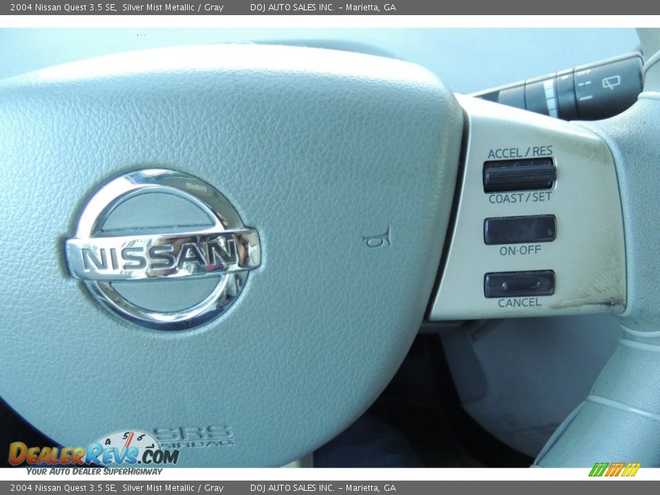 2004 Nissan Quest 3.5 SE Silver Mist Metallic / Gray Photo #10
