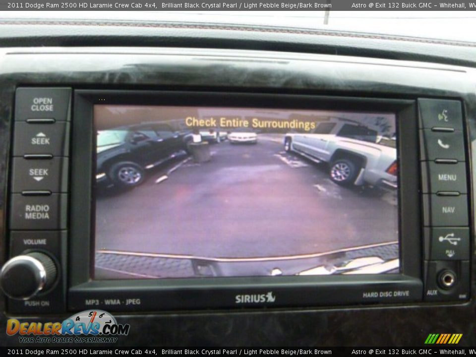 2011 Dodge Ram 2500 HD Laramie Crew Cab 4x4 Brilliant Black Crystal Pearl / Light Pebble Beige/Bark Brown Photo #17