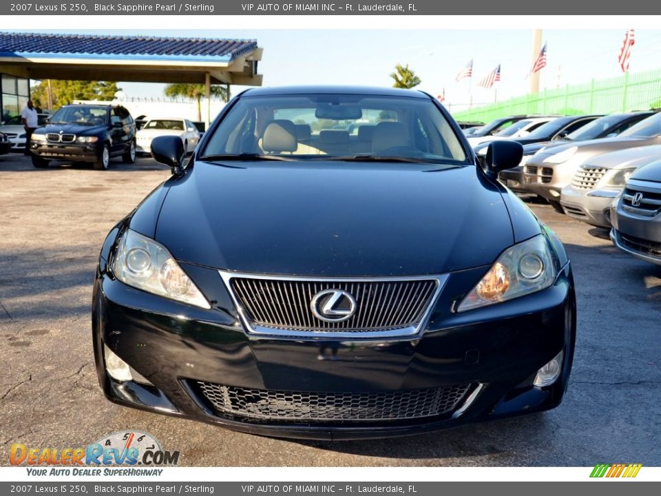 2007 Lexus IS 250 Black Sapphire Pearl / Sterling Photo #2