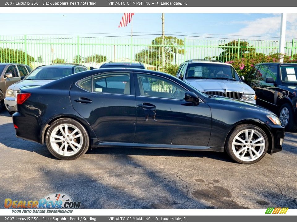 2007 Lexus IS 250 Black Sapphire Pearl / Sterling Photo #5