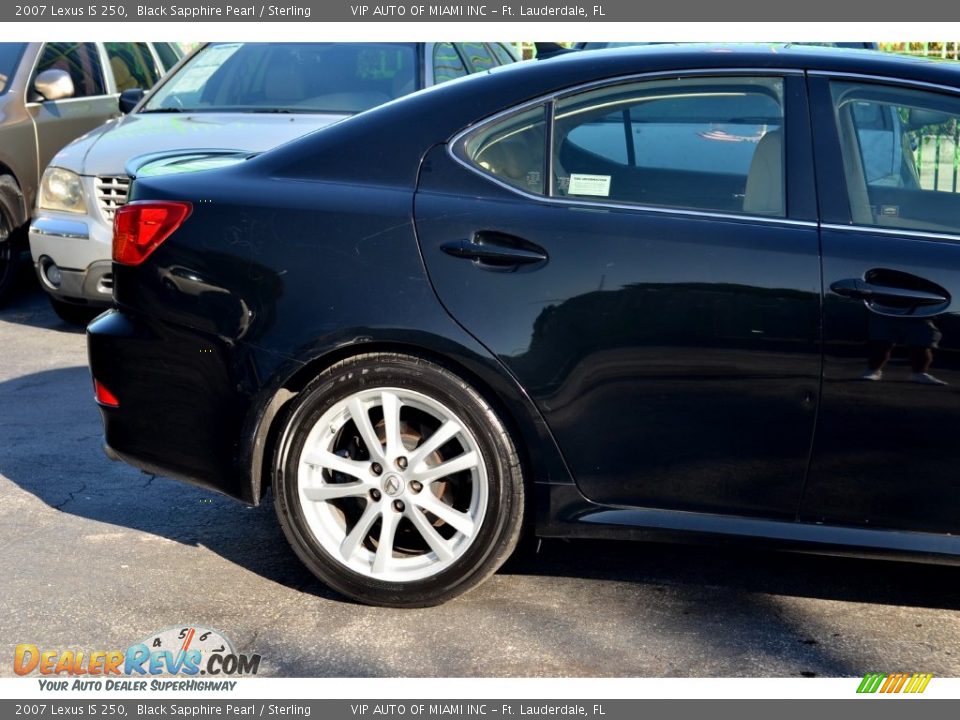 2007 Lexus IS 250 Black Sapphire Pearl / Sterling Photo #7