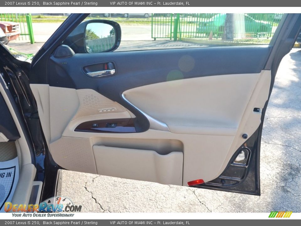 2007 Lexus IS 250 Black Sapphire Pearl / Sterling Photo #11