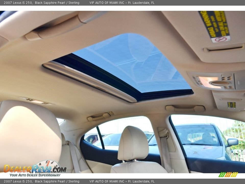 2007 Lexus IS 250 Black Sapphire Pearl / Sterling Photo #14