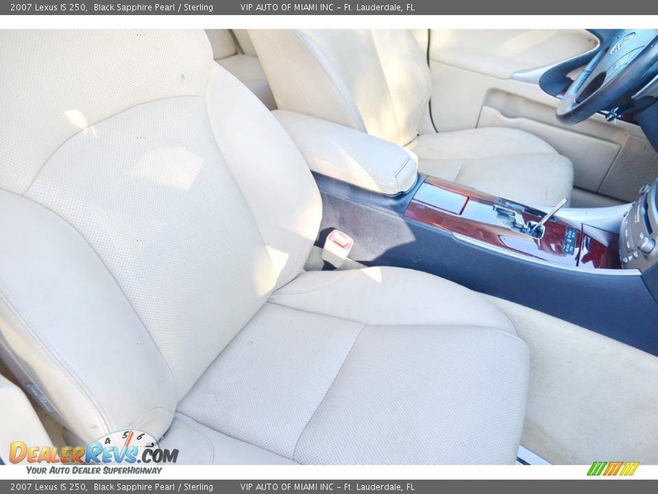 2007 Lexus IS 250 Black Sapphire Pearl / Sterling Photo #16