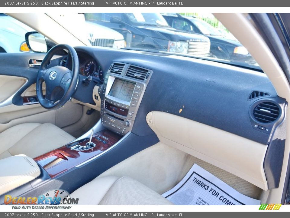 2007 Lexus IS 250 Black Sapphire Pearl / Sterling Photo #17