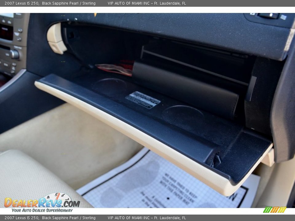 2007 Lexus IS 250 Black Sapphire Pearl / Sterling Photo #19