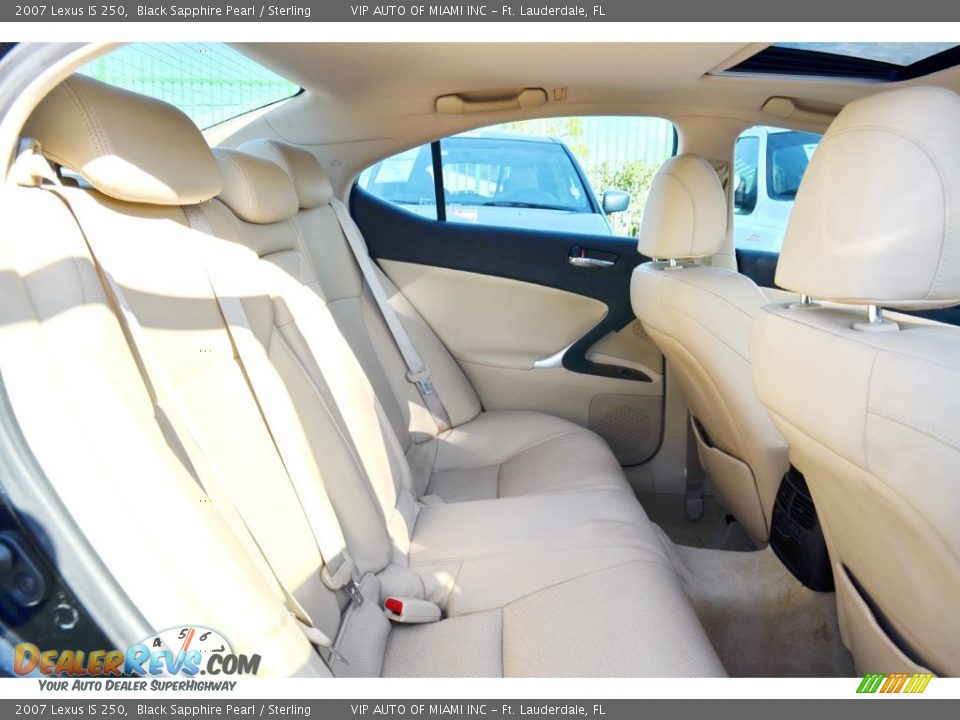 2007 Lexus IS 250 Black Sapphire Pearl / Sterling Photo #22