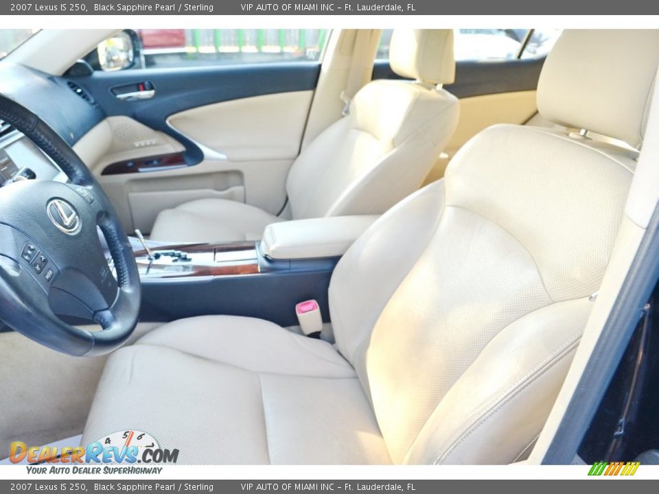 2007 Lexus IS 250 Black Sapphire Pearl / Sterling Photo #30