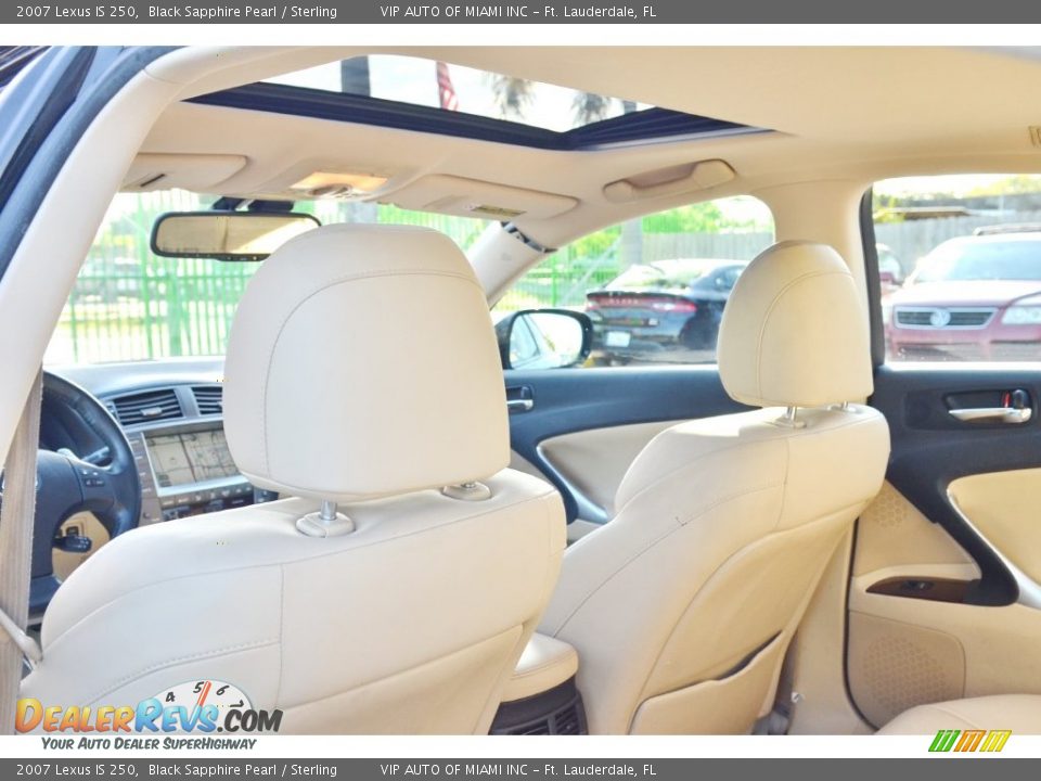 2007 Lexus IS 250 Black Sapphire Pearl / Sterling Photo #34