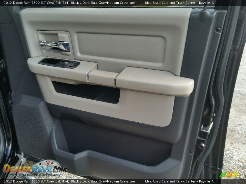 2012 Dodge Ram 1500 SLT Crew Cab 4x4 Black / Dark Slate Gray/Medium Graystone Photo #9