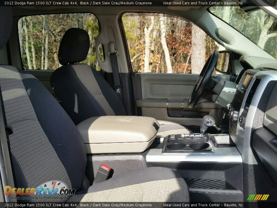 2012 Dodge Ram 1500 SLT Crew Cab 4x4 Black / Dark Slate Gray/Medium Graystone Photo #11