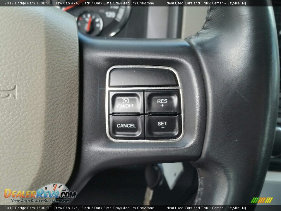 2012 Dodge Ram 1500 SLT Crew Cab 4x4 Black / Dark Slate Gray/Medium Graystone Photo #19