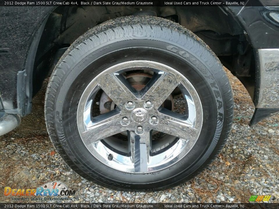 2012 Dodge Ram 1500 SLT Crew Cab 4x4 Black / Dark Slate Gray/Medium Graystone Photo #27