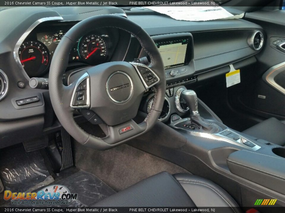 Jet Black Interior - 2016 Chevrolet Camaro SS Coupe Photo #7