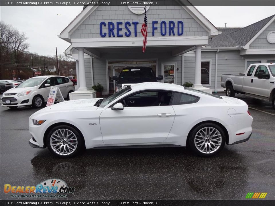 2016 Ford Mustang GT Premium Coupe Oxford White / Ebony Photo #4