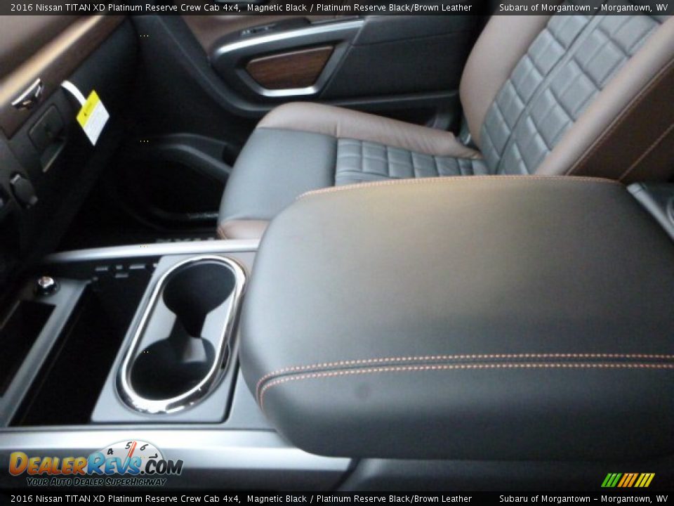 Platinum Reserve Black/Brown Leather Interior - 2016 Nissan TITAN XD Platinum Reserve Crew Cab 4x4 Photo #28