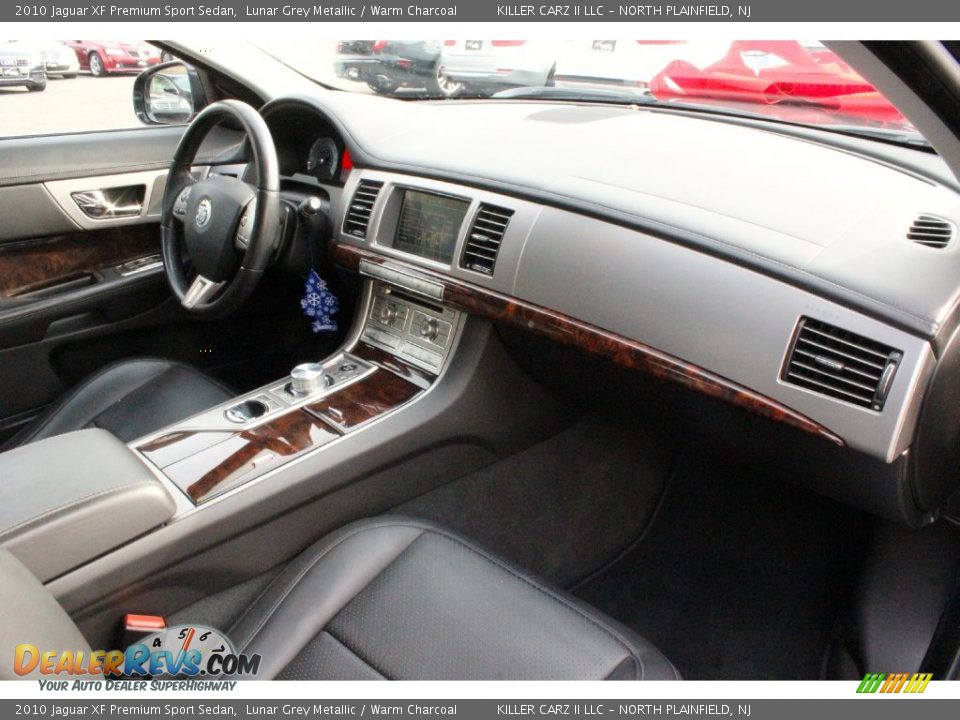 2010 Jaguar XF Premium Sport Sedan Lunar Grey Metallic / Warm Charcoal Photo #35