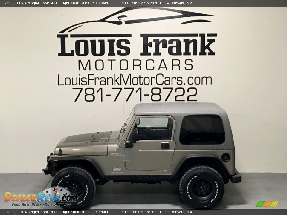 2003 Jeep Wrangler Sport 4x4 Light Khaki Metallic / Khaki Photo #1