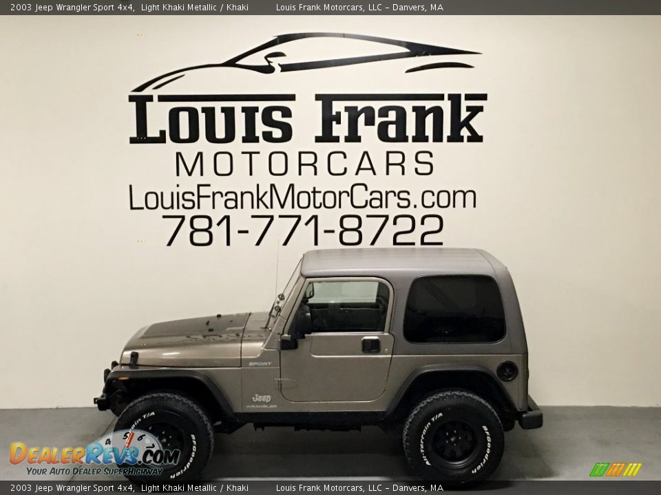 2003 Jeep Wrangler Sport 4x4 Light Khaki Metallic / Khaki Photo #2