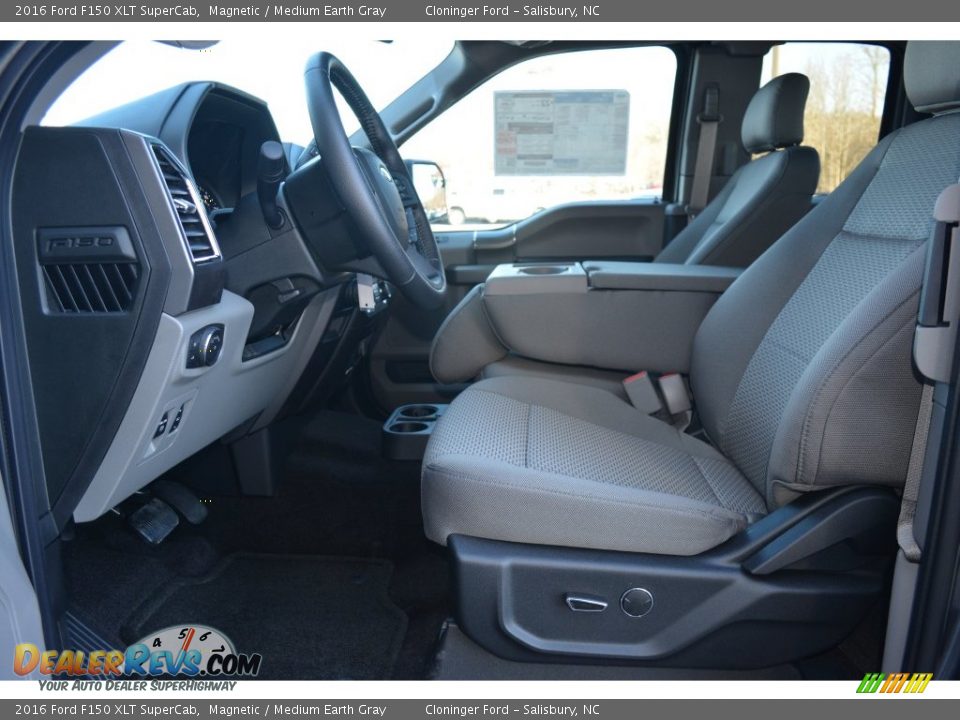 2016 Ford F150 XLT SuperCab Magnetic / Medium Earth Gray Photo #8