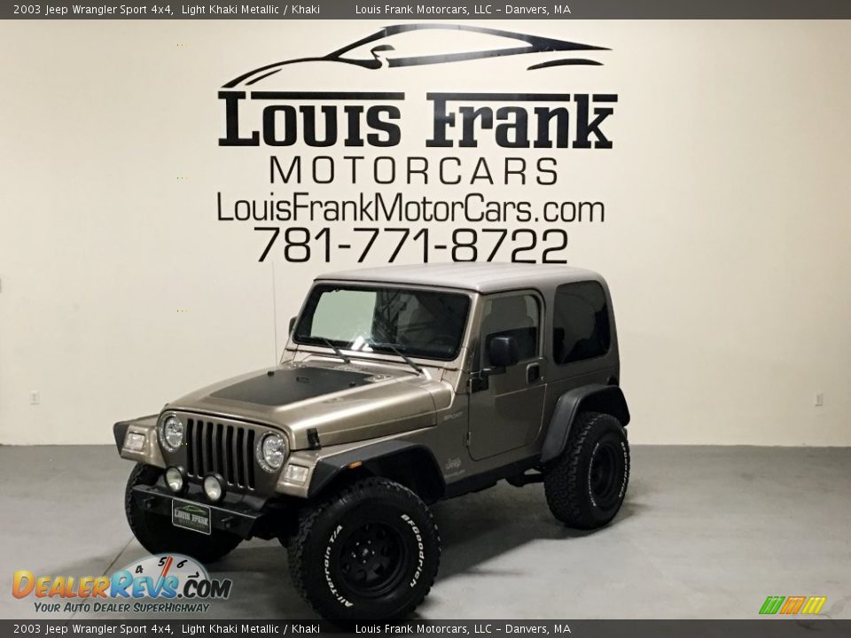 2003 Jeep Wrangler Sport 4x4 Light Khaki Metallic / Khaki Photo #6