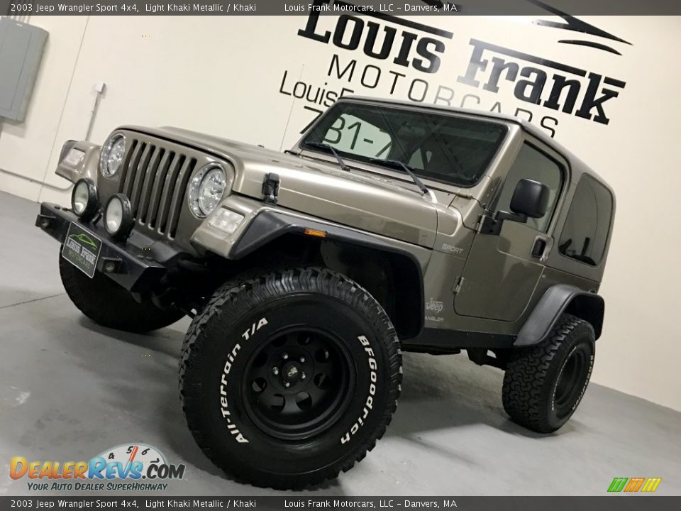 2003 Jeep Wrangler Sport 4x4 Light Khaki Metallic / Khaki Photo #10