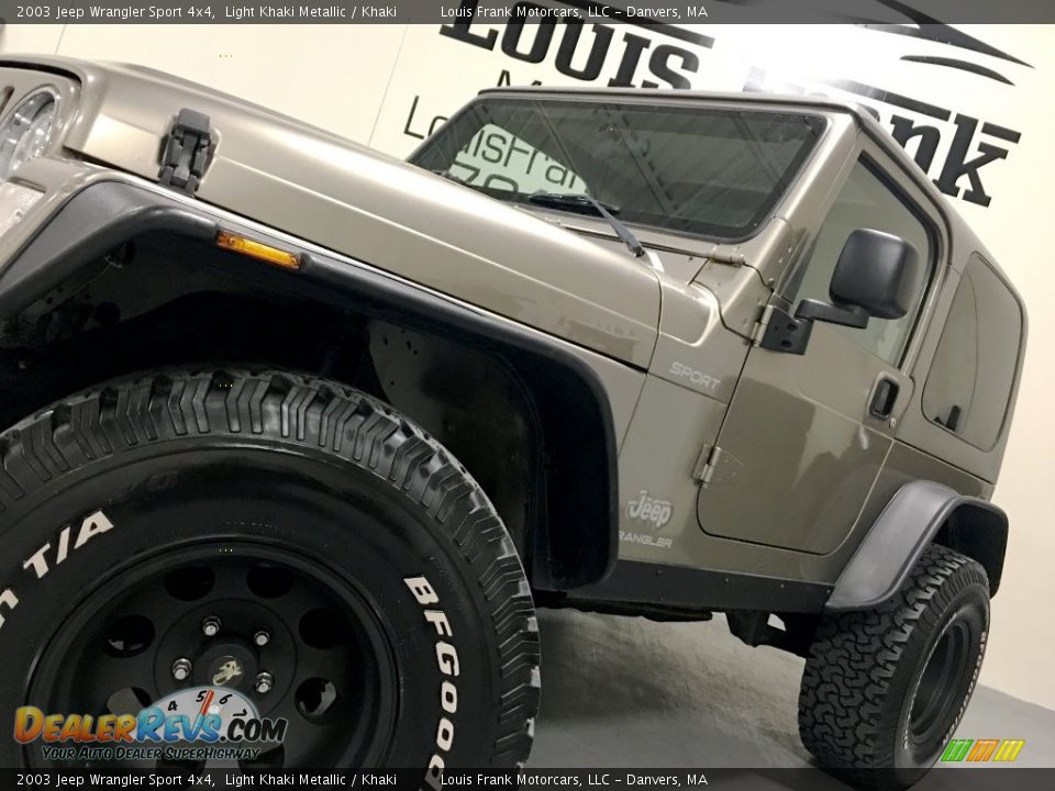 2003 Jeep Wrangler Sport 4x4 Light Khaki Metallic / Khaki Photo #11