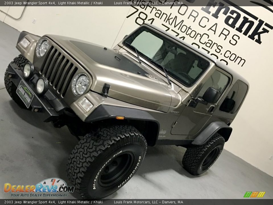 2003 Jeep Wrangler Sport 4x4 Light Khaki Metallic / Khaki Photo #12