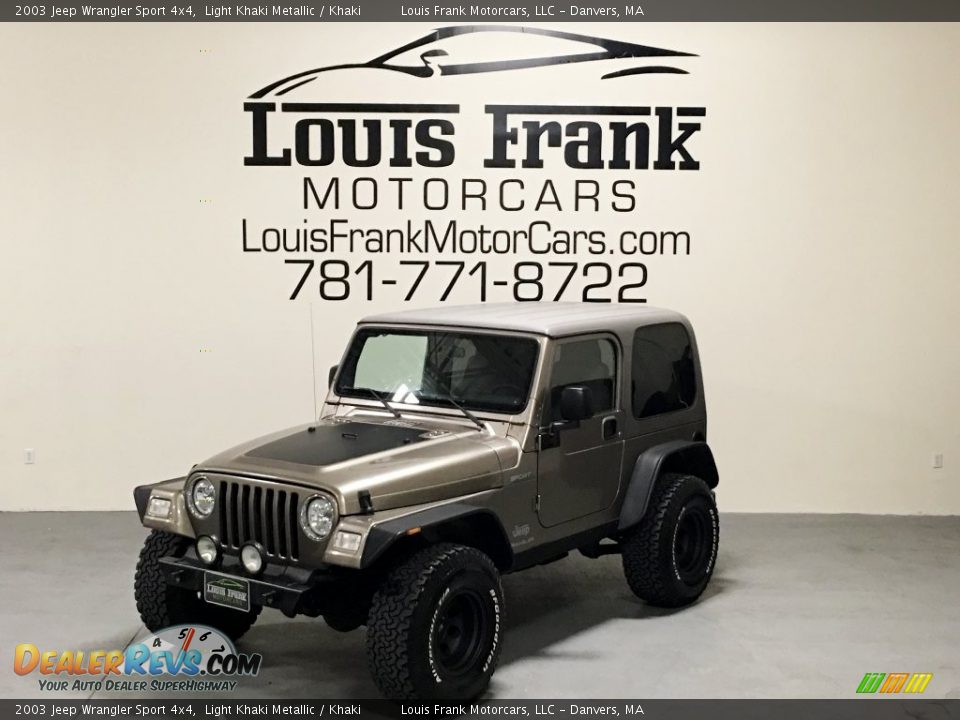 2003 Jeep Wrangler Sport 4x4 Light Khaki Metallic / Khaki Photo #13