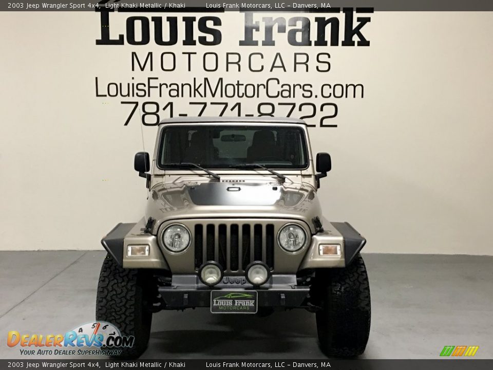 2003 Jeep Wrangler Sport 4x4 Light Khaki Metallic / Khaki Photo #14