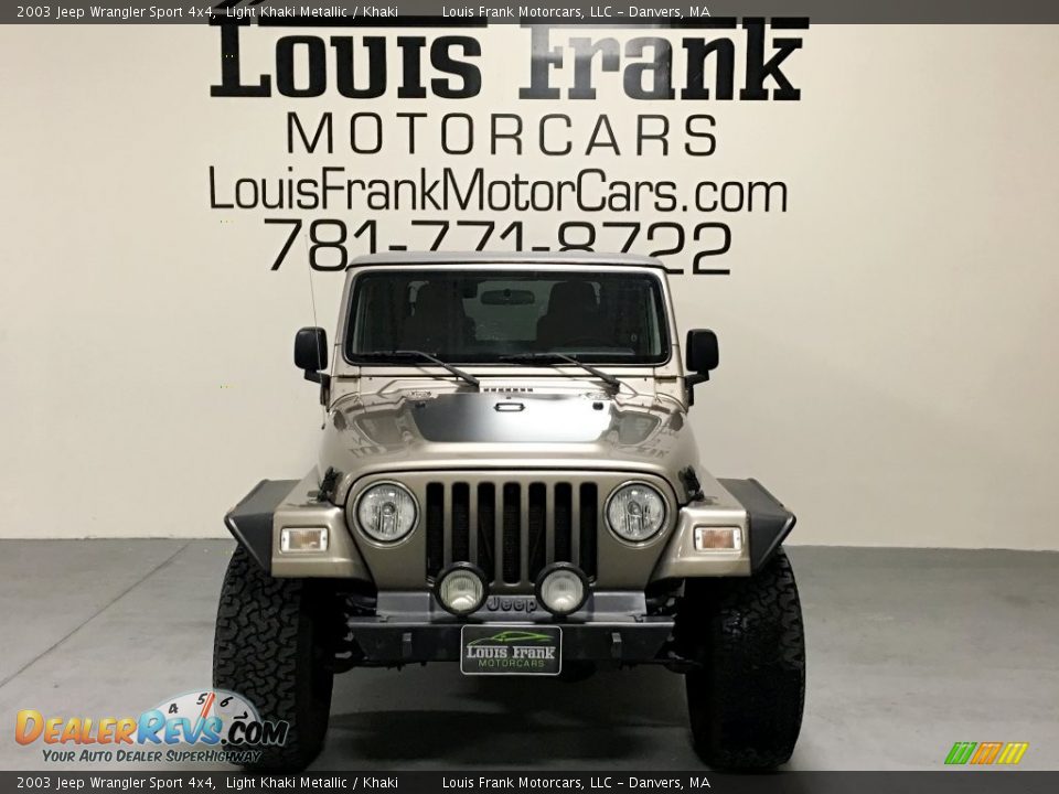 2003 Jeep Wrangler Sport 4x4 Light Khaki Metallic / Khaki Photo #15