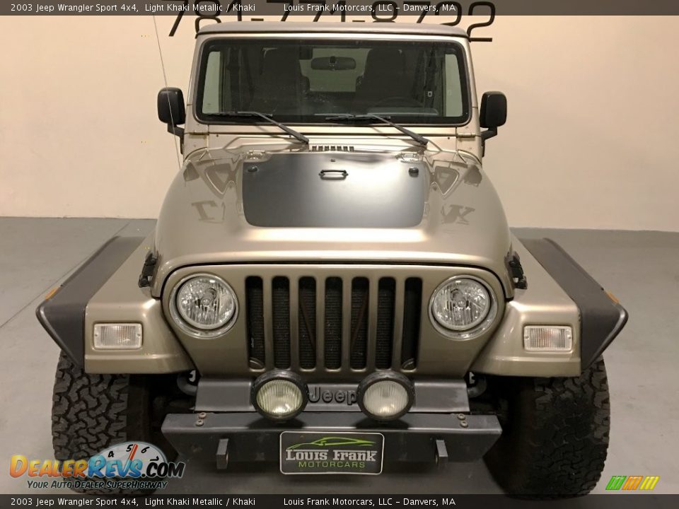 2003 Jeep Wrangler Sport 4x4 Light Khaki Metallic / Khaki Photo #16