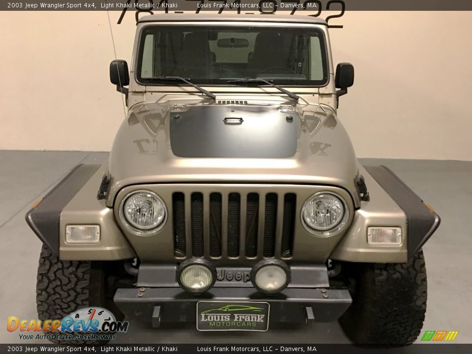 2003 Jeep Wrangler Sport 4x4 Light Khaki Metallic / Khaki Photo #17