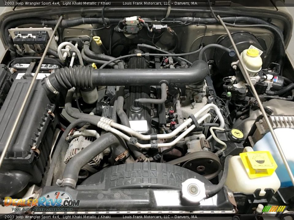 2003 Jeep Wrangler Sport 4x4 Light Khaki Metallic / Khaki Photo #26