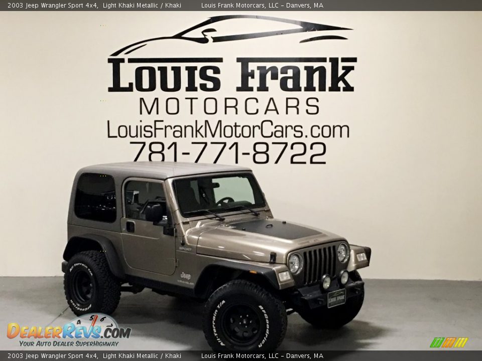 2003 Jeep Wrangler Sport 4x4 Light Khaki Metallic / Khaki Photo #30