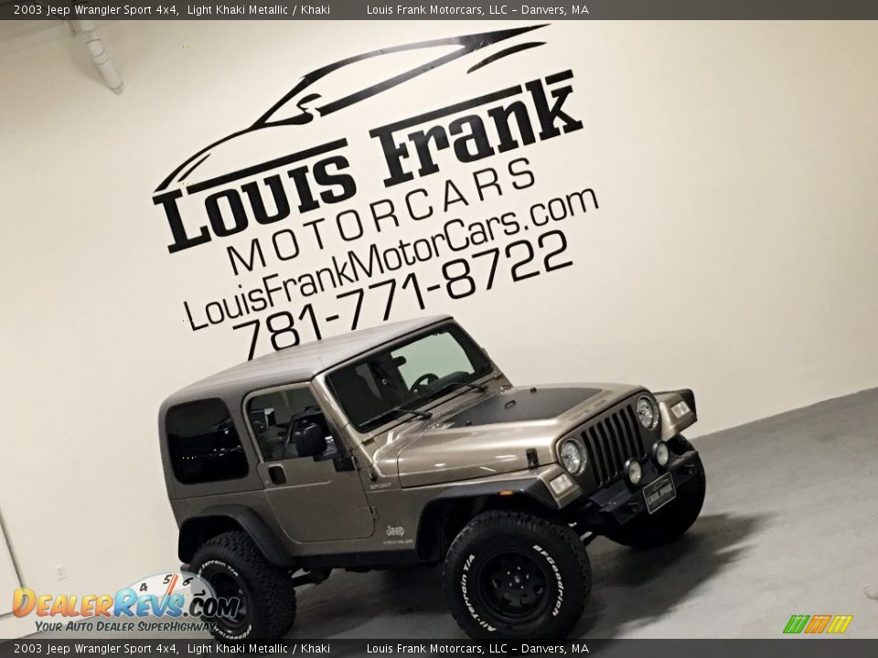 2003 Jeep Wrangler Sport 4x4 Light Khaki Metallic / Khaki Photo #31