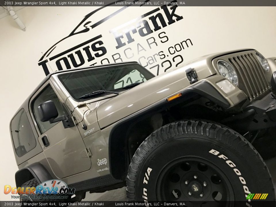 2003 Jeep Wrangler Sport 4x4 Light Khaki Metallic / Khaki Photo #32