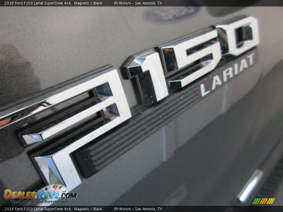 2016 Ford F150 Lariat SuperCrew 4x4 Magnetic / Black Photo #4