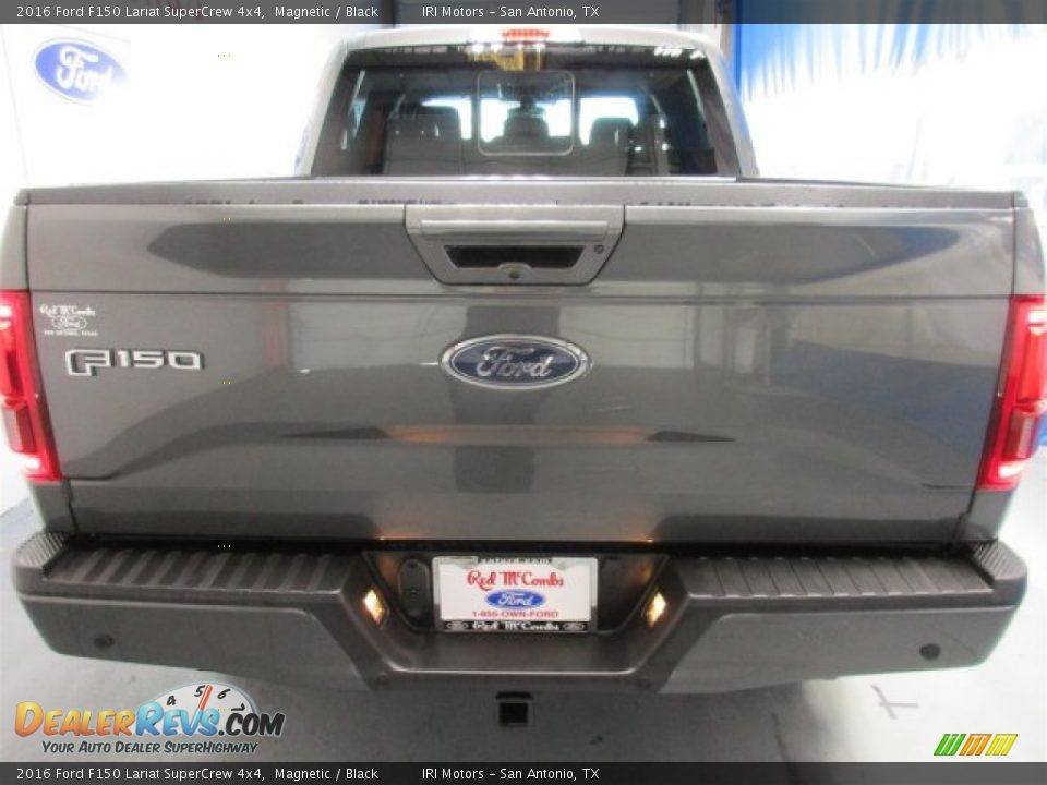 2016 Ford F150 Lariat SuperCrew 4x4 Magnetic / Black Photo #7