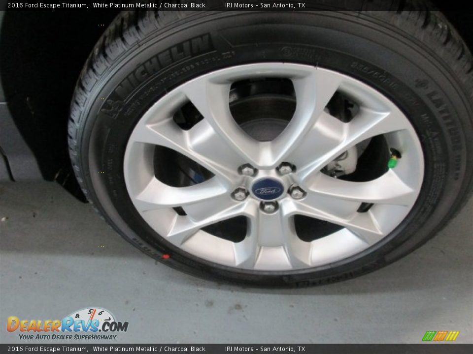 2016 Ford Escape Titanium White Platinum Metallic / Charcoal Black Photo #4