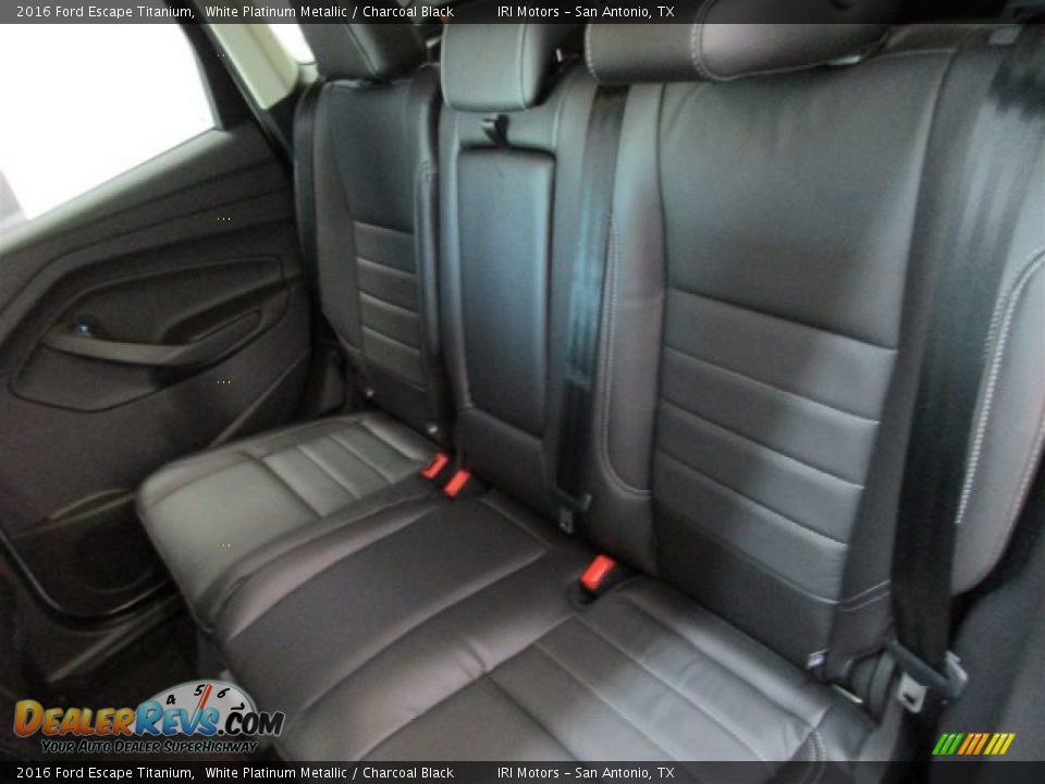 2016 Ford Escape Titanium White Platinum Metallic / Charcoal Black Photo #10