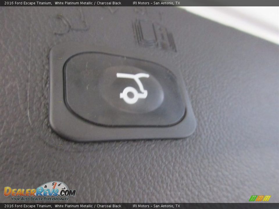 2016 Ford Escape Titanium White Platinum Metallic / Charcoal Black Photo #14