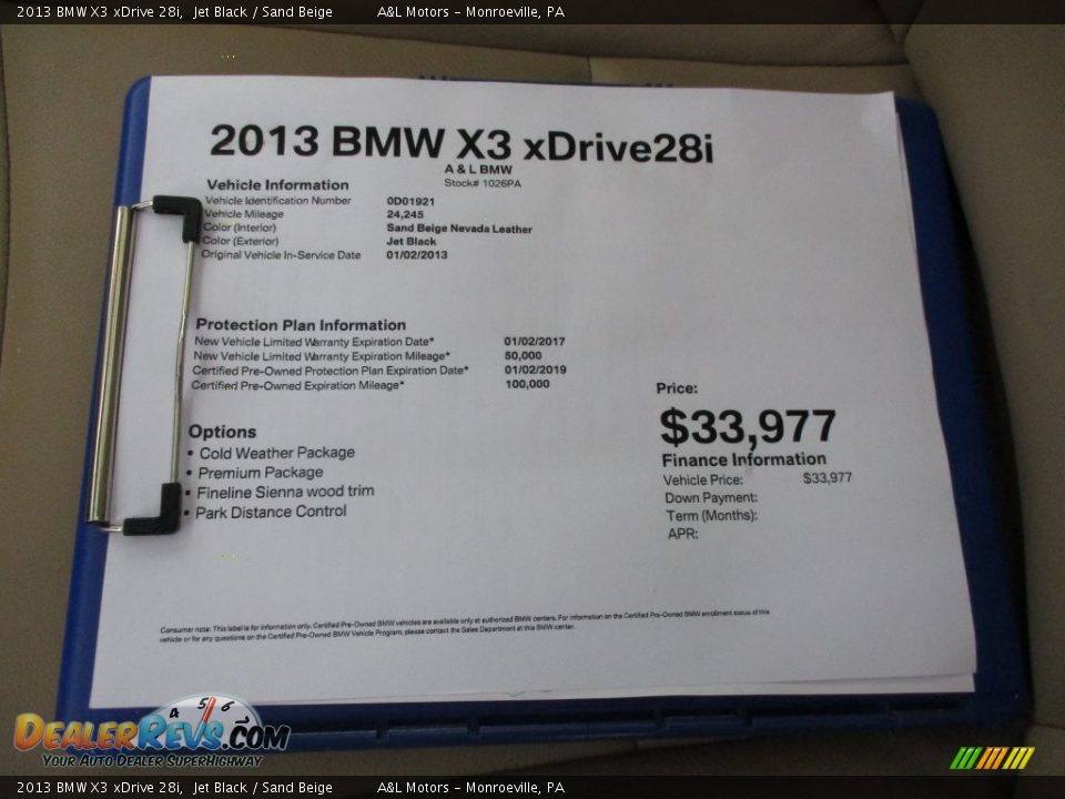 2013 BMW X3 xDrive 28i Jet Black / Sand Beige Photo #12
