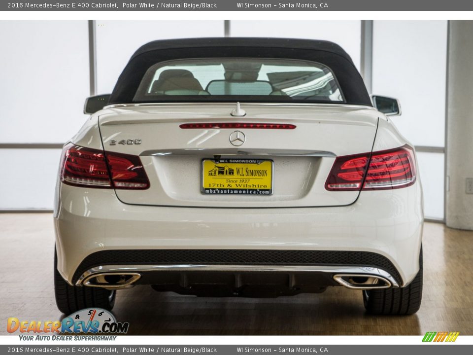 2016 Mercedes-Benz E 400 Cabriolet Polar White / Natural Beige/Black Photo #4