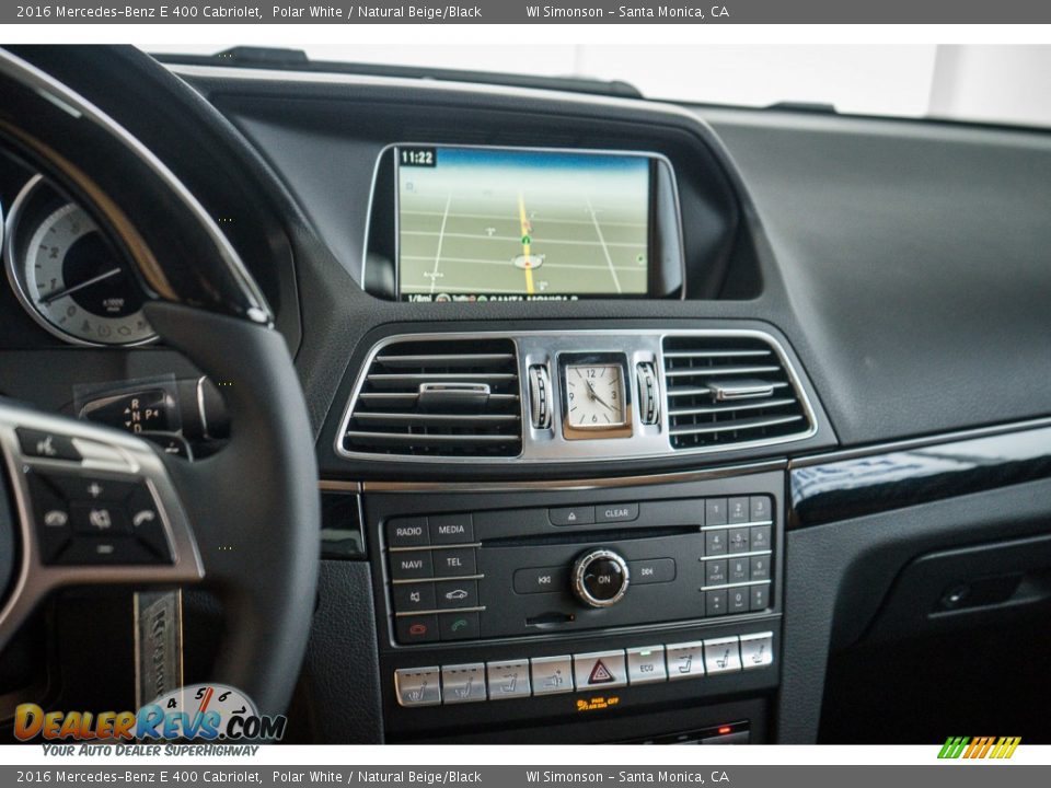 2016 Mercedes-Benz E 400 Cabriolet Polar White / Natural Beige/Black Photo #8