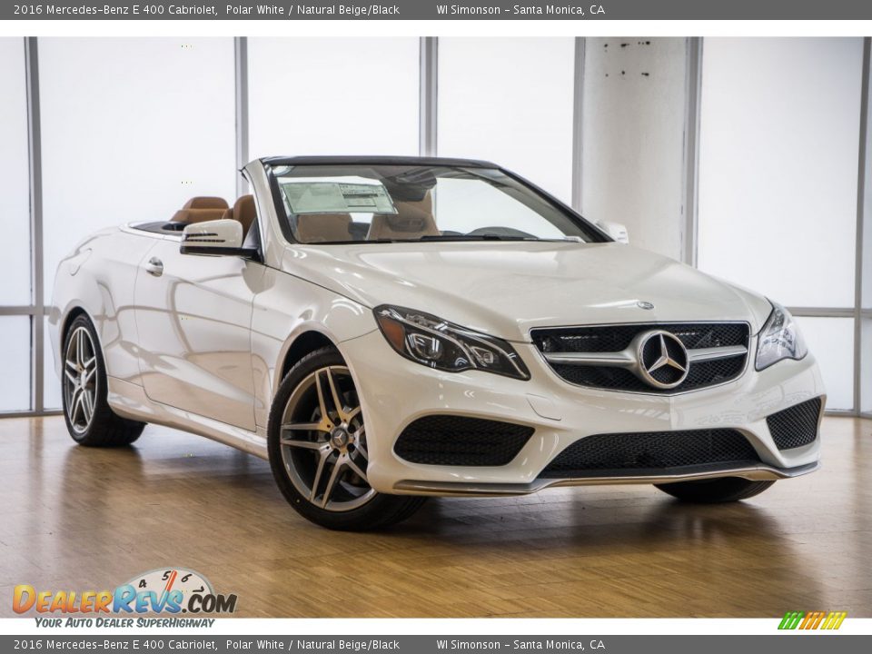 2016 Mercedes-Benz E 400 Cabriolet Polar White / Natural Beige/Black Photo #12