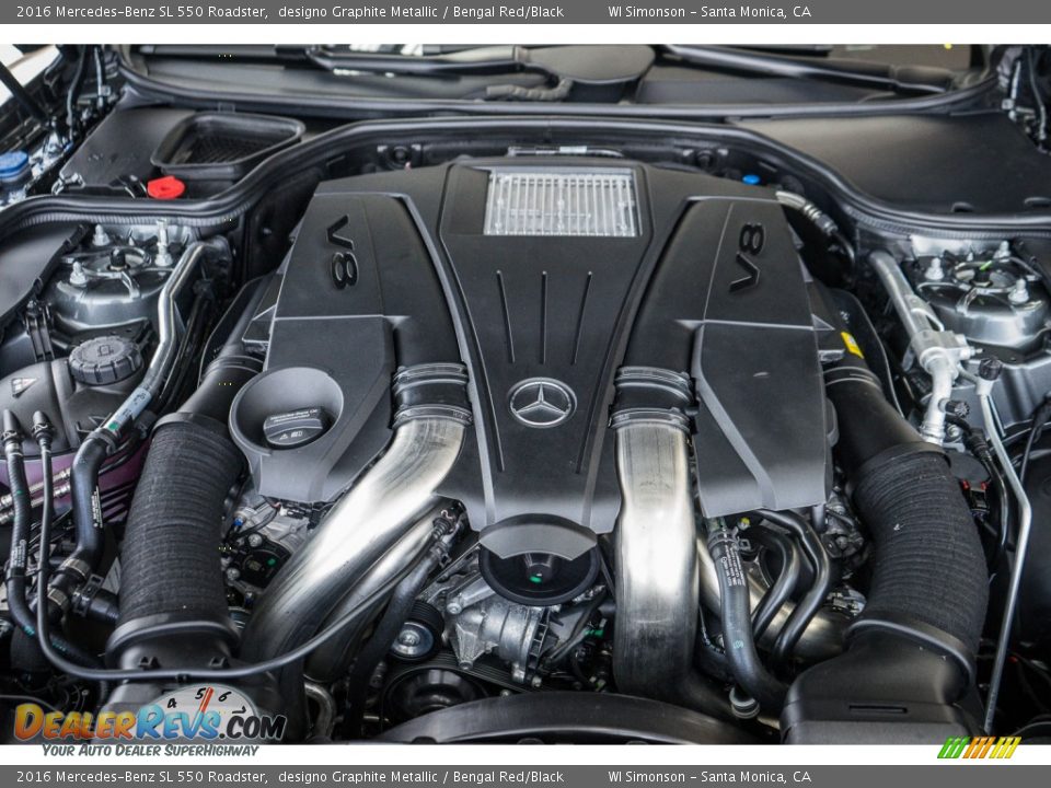 2016 Mercedes-Benz SL 550 Roadster 4.7 Liter DI biturbo DOHC 32-Valve VVT V8 Engine Photo #9
